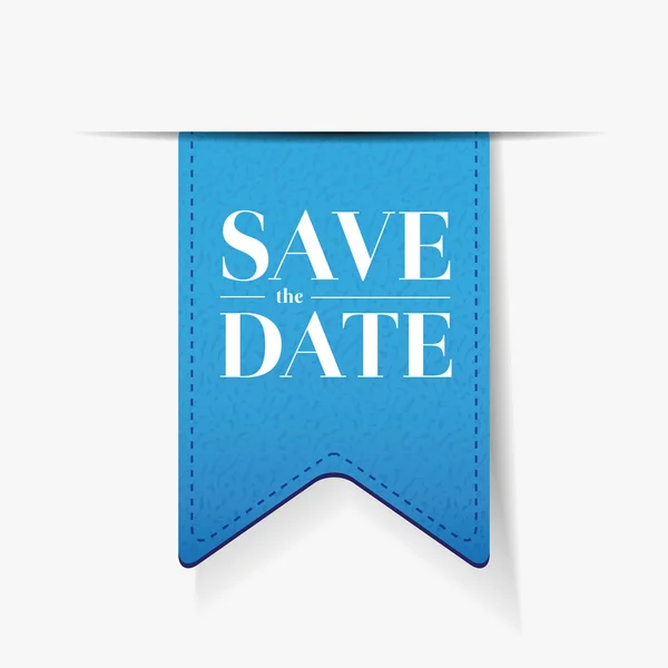 Save the date ribbon vector — Stock Vector