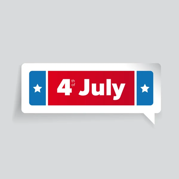 Ημέρα ανεξαρτησίας - τέταρτο του Ιουλίου — Διανυσματικό Αρχείο