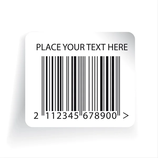 Barcode label template vector — Stock Vector