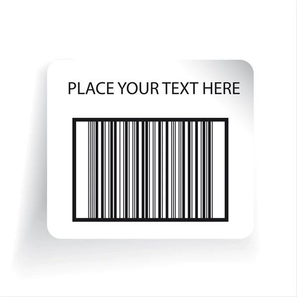 Διάνυσμα πρότυπο ετικέτα barcode — Διανυσματικό Αρχείο