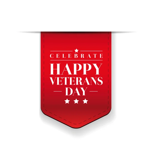 Happy Veterans day band — Stock vektor
