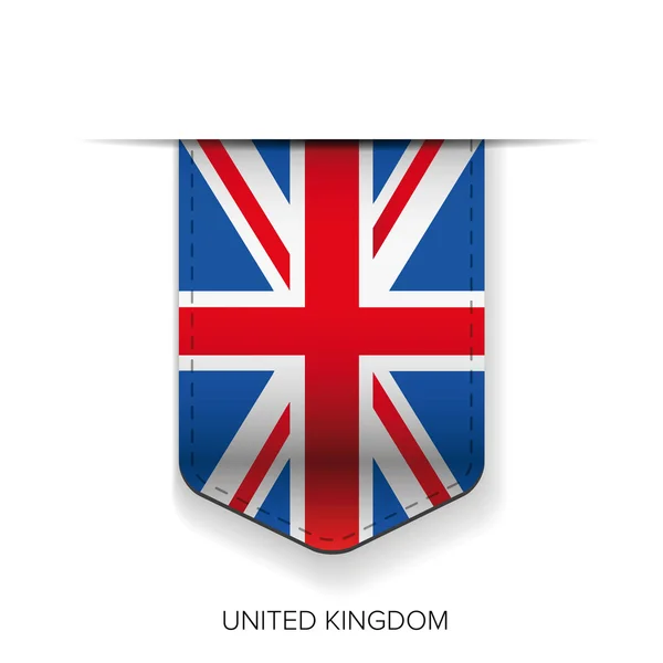 Ruban drapeau britannique vecteur — Image vectorielle