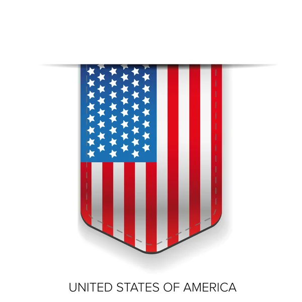 Vettore nastro bandiera degli Stati Uniti — Vettoriale Stock