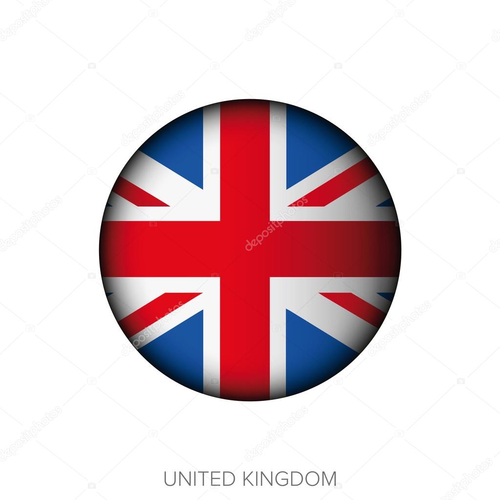Download UK flag button vector — Stock Vector © Grounder #90438770