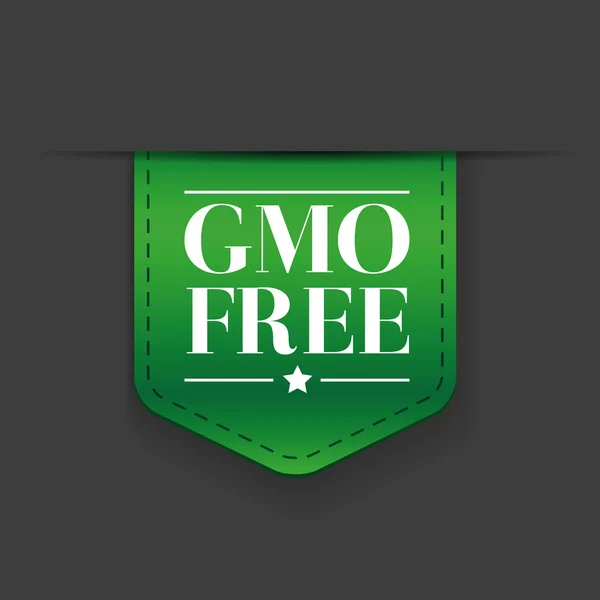 GMO free ribbon vector — Stock Vector