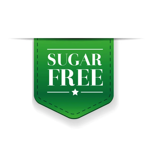Cukru wolna wstążka wektor zielony — Wektor stockowy