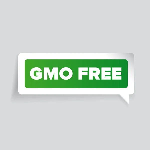 Gmo フリー ラベル ベクトル — ストックベクタ