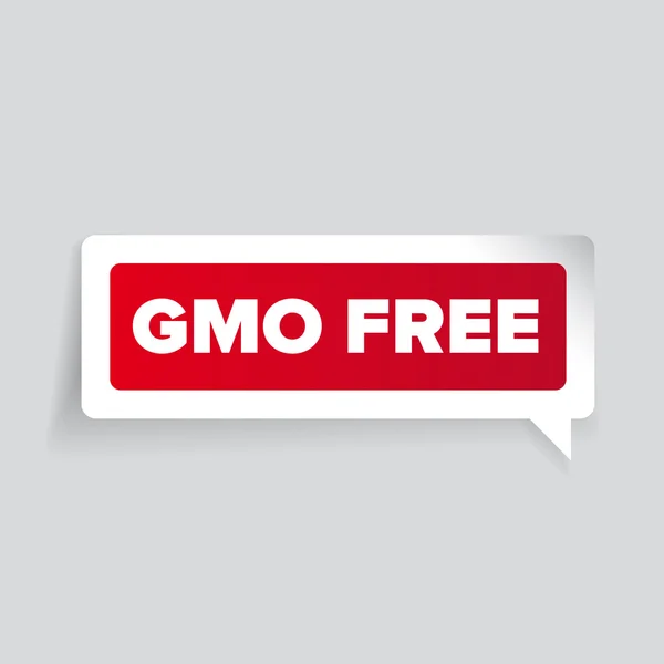 Gmo free label Vektor — Stockvektor