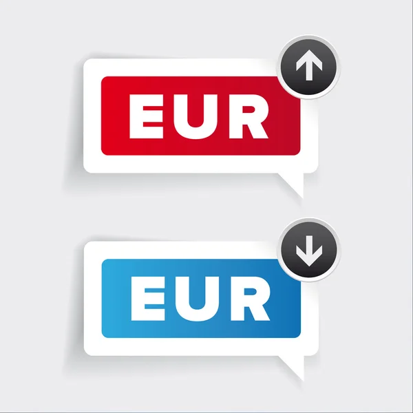 欧元-货币兑换 — 图库矢量图片