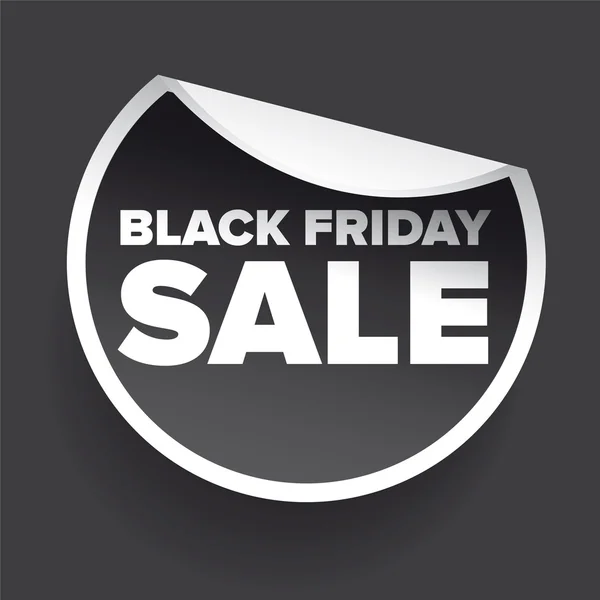 Black Friday vente étiquette rond cercle — Image vectorielle