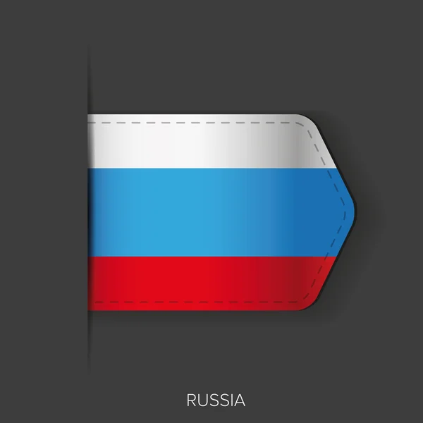 Rusia bandera vector cinta — Vector de stock