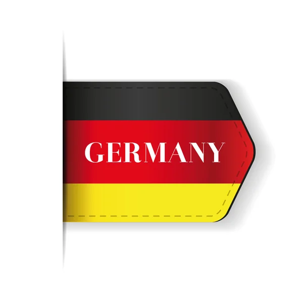Tyskland flagga menyfliksområdet vektor — Stock vektor