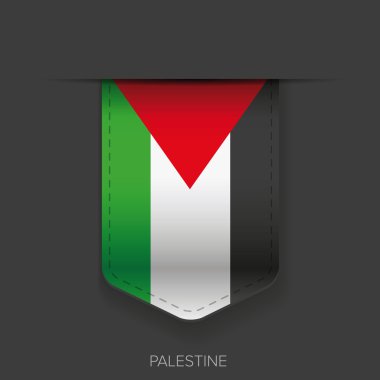 Palestine bayrak şerit vektör