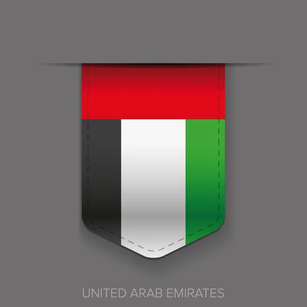 Vereinigte arabische Emirate Fahnenband — Stockvektor