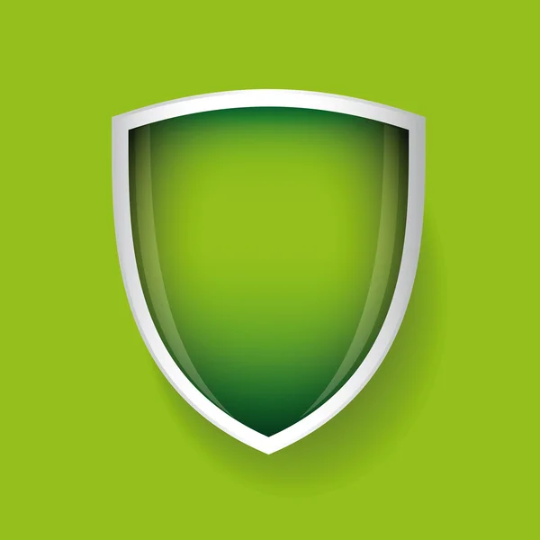 Vector shield green — Stock Vector