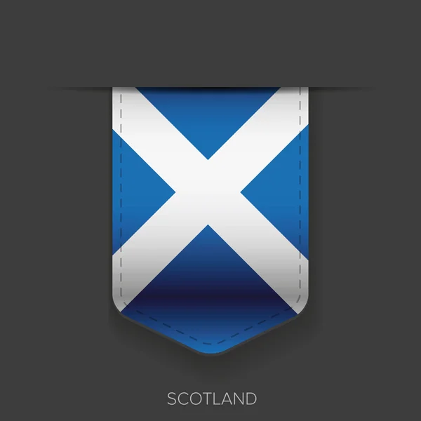 Schottland Flaggenband-Vektor — Stockvektor