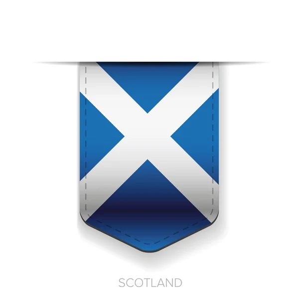 Escocia bandera cinta vector — Archivo Imágenes Vectoriales