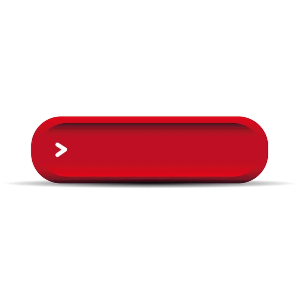 Red empty button vector — Stock Vector