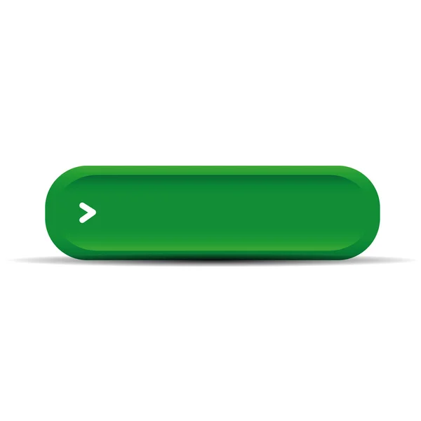 Green empty button vector — Stock Vector