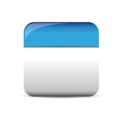 Boş kare düğme vektör