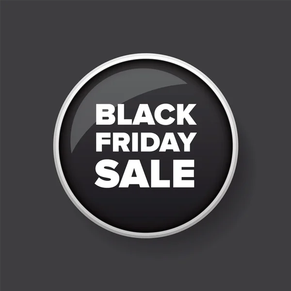 Black Friday Vente bouton vecteur — Image vectorielle