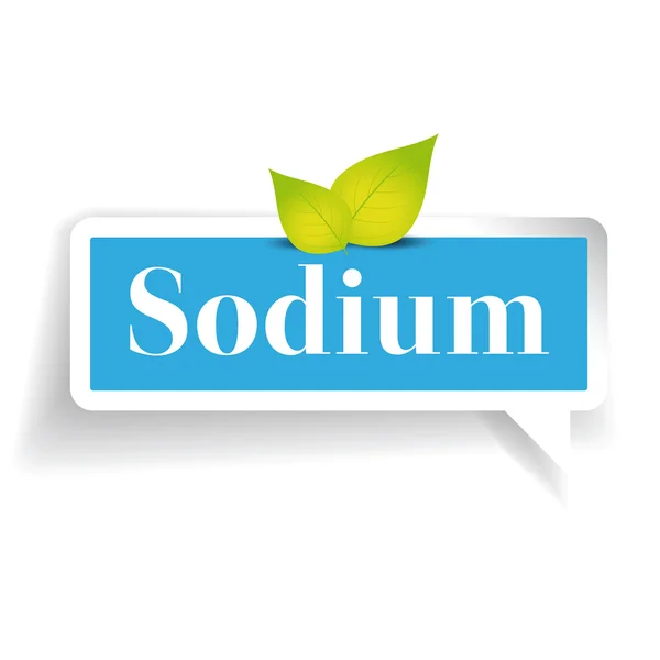 Vecteur d'étiquette de sodium — Image vectorielle