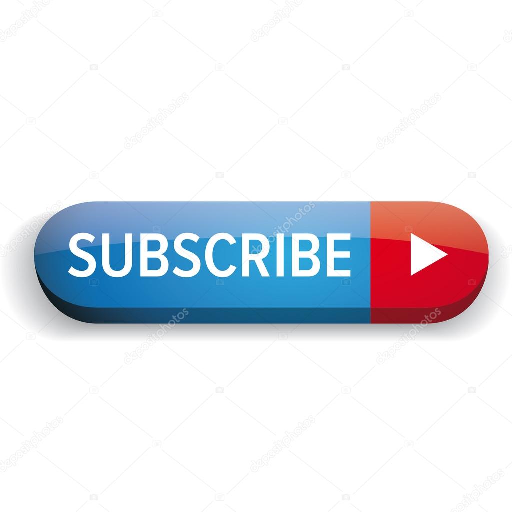 Subscribe button vector isolated