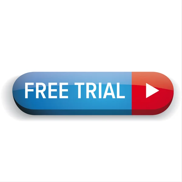 Free trial button vector — Stock Vector