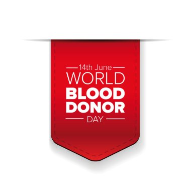 Dünya kan verici gün-Haziran 14. vektör