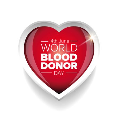 Dünya kan verici gün-Haziran 14. vektör