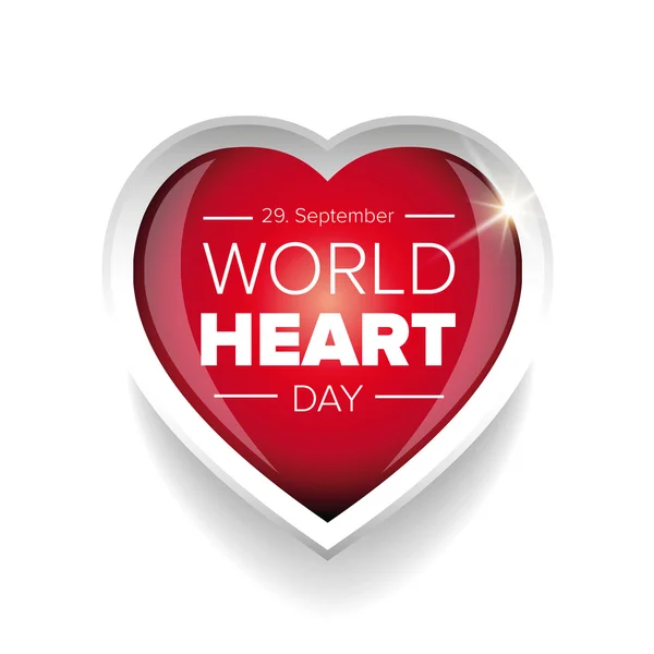World Heart Day vektor — Stock vektor