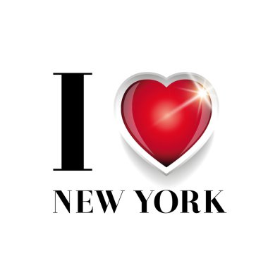 New York vektör seviyorum