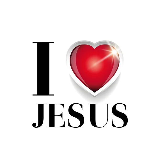 J'aime Jésus vecteur — Image vectorielle