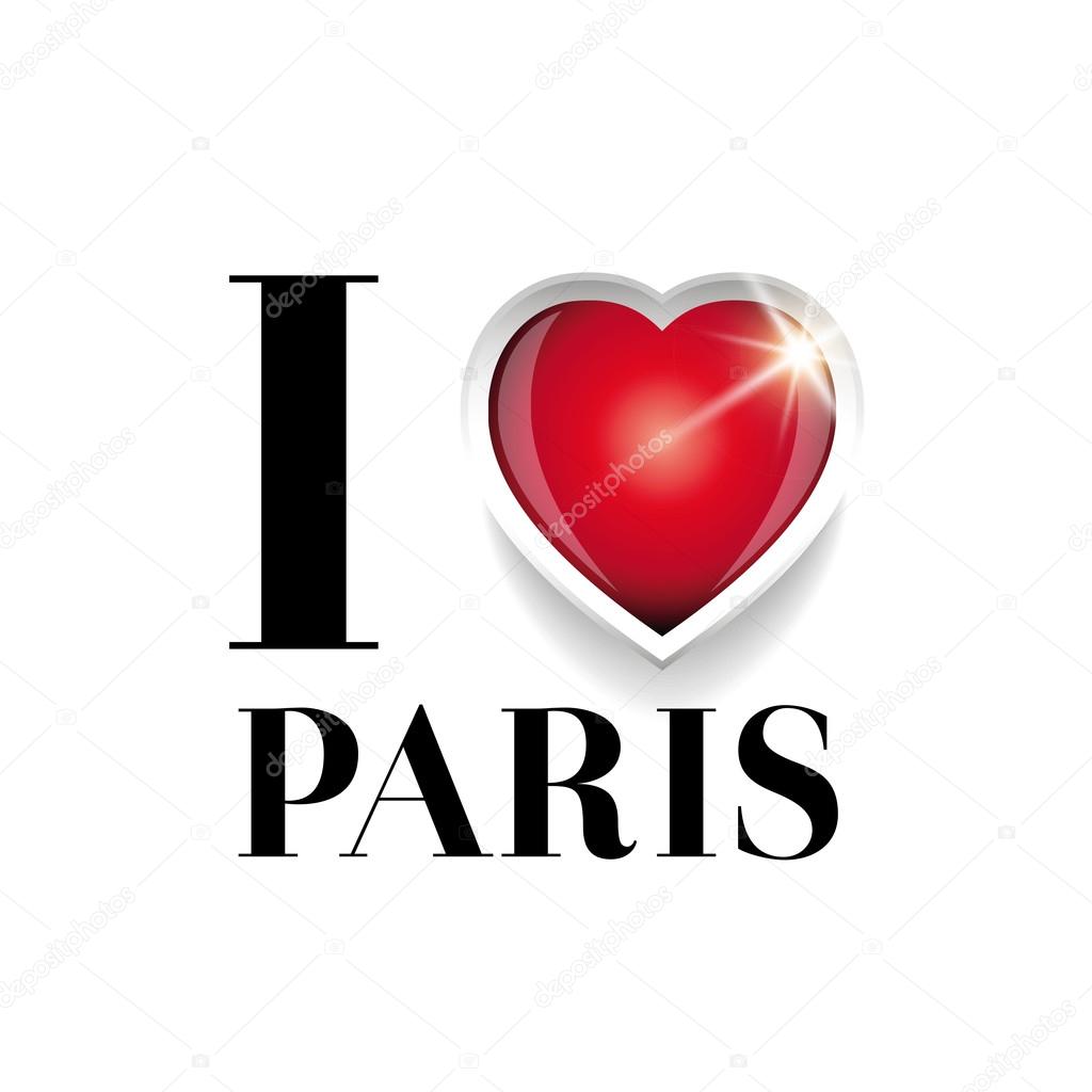 I love Paris vector