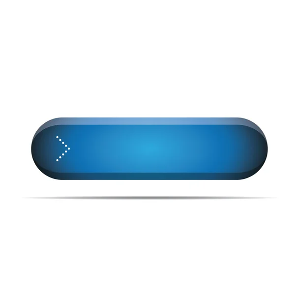 Empty blue button for web vector — Stock Vector