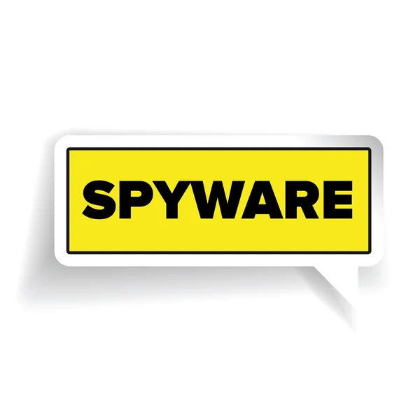 Spyware sign label vector — Stock Vector