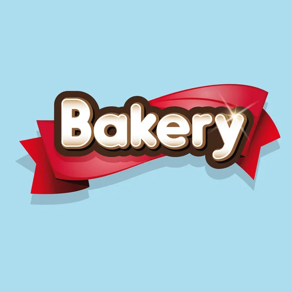 Panadería signo o logotipo vector — Vector de stock