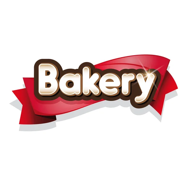 Panadería signo o logotipo vector — Vector de stock