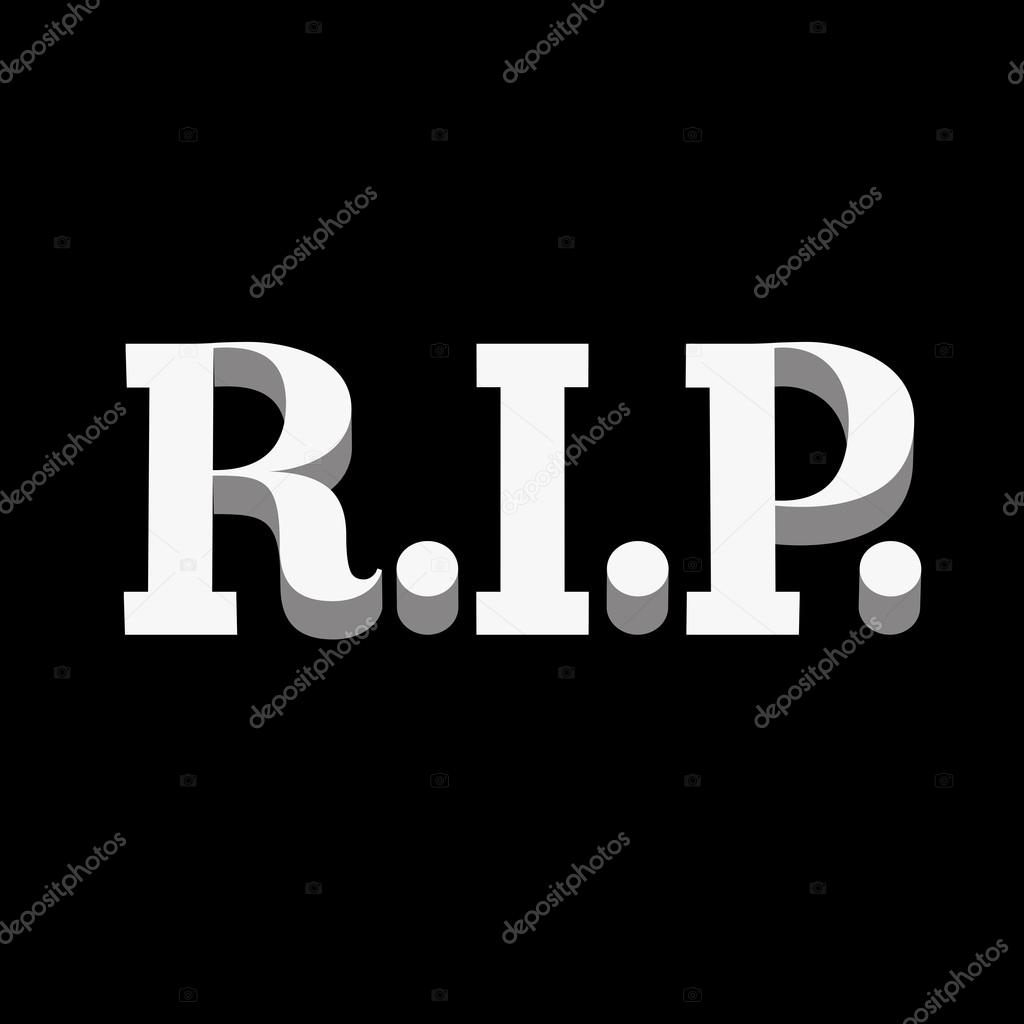 R.I.P. Rest in peace sign vector Stock Vector by ©Grounder 96347040