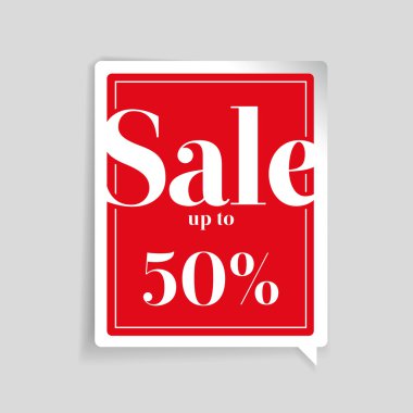 Satılık %50 off Satılık etiket