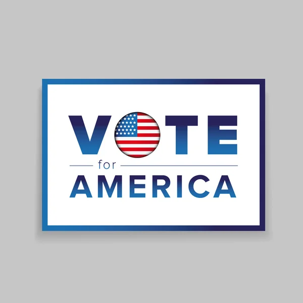 Votar por América — Archivo Imágenes Vectoriales