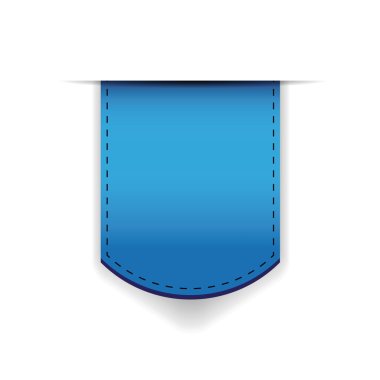 Blue ribbon yer işareti vektör