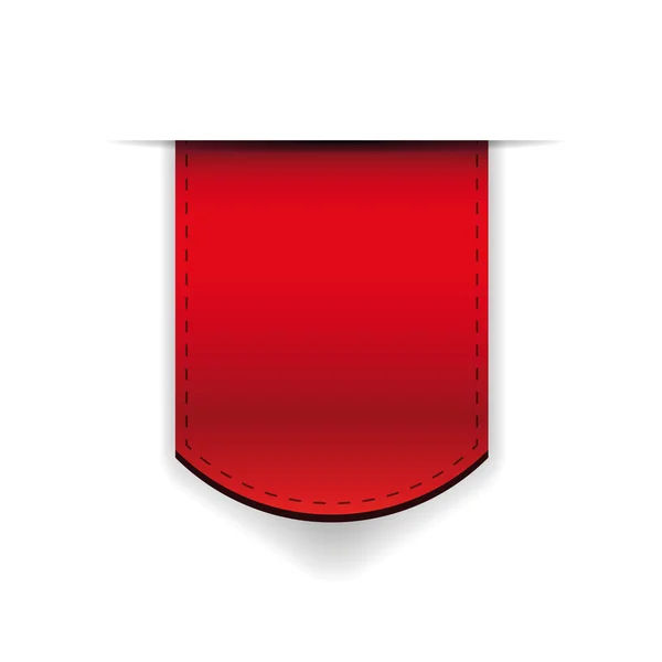 Вектор закладки красной ленты — стоковый вектор