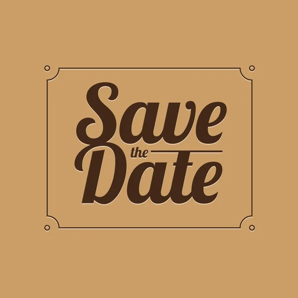 Save the date vector — Stock Vector