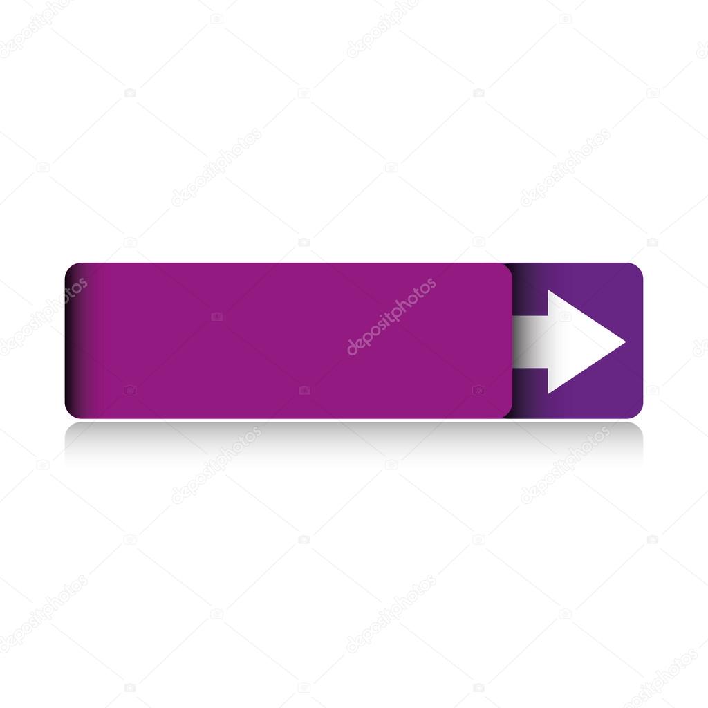 Empty violet button vector