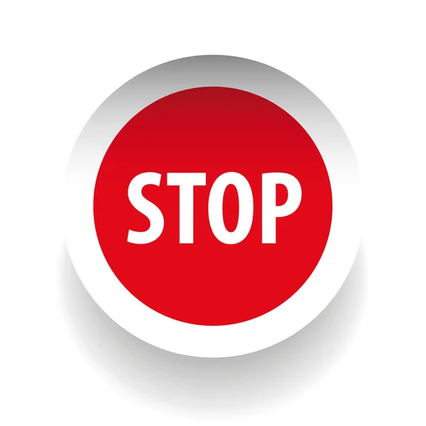 Stopbord vector rood — Stockvector