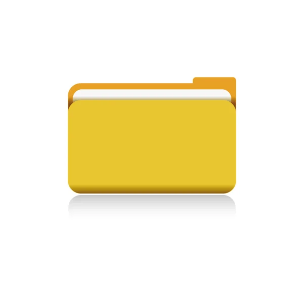 Yellow folder vector — Stock Vector