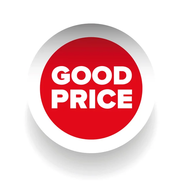 Good price label vector — Stock Vector