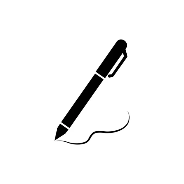 Ручной Знак Иконки Векторной Иллюстрации Изолирован Белом Пиши Текст Линейная — стоковый вектор