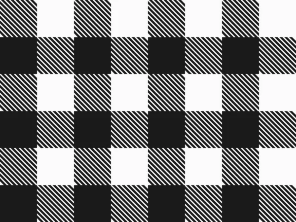 Patrón Sin Costura Madera Cuadros Blanco Negro Diseño Textil Vintage — Vector de stock